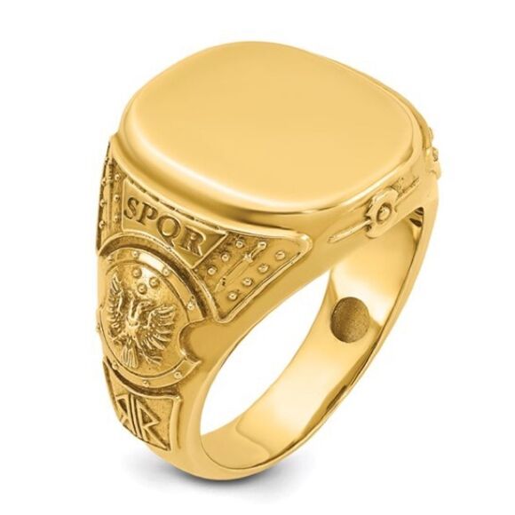 14k Gold IBGoodman Signet Ring - Picture 8 of 8